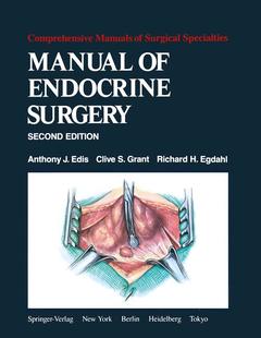 Couverture de l’ouvrage Manual of Endocrine Surgery