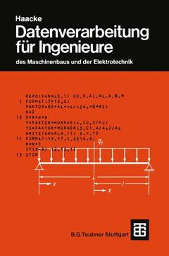 Couverture de l’ouvrage Datenverarbeitung für Ingenieure