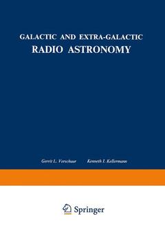 Couverture de l’ouvrage Galactic and Extra-Galactic Radio Astronomy