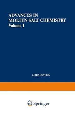 Couverture de l’ouvrage Advances in Molten Salt Chemistry