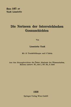 Couverture de l’ouvrage Die Nerineen der österreichischen Gosauschichten
