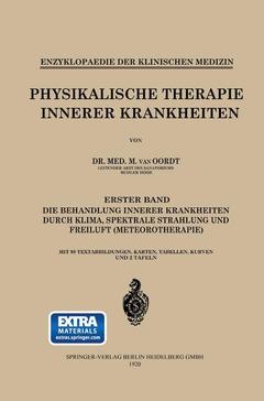 Couverture de l’ouvrage Physikalische Therapie Innerer Krankheiten