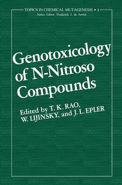 Cover of the book Genotoxicology of N-Nitroso Compounds