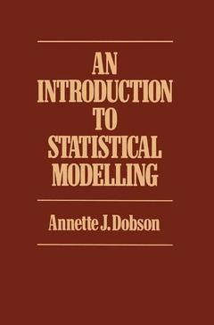 Couverture de l’ouvrage Introduction to Statistical Modelling