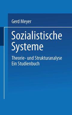 Couverture de l’ouvrage Sozialistische Systeme