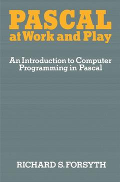 Couverture de l’ouvrage Pascal at Work and Play