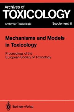 Couverture de l’ouvrage Mechanisms and Models in Toxicology
