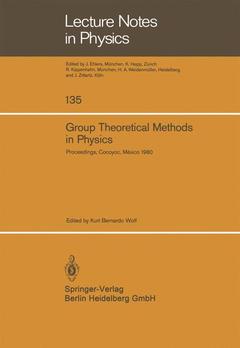 Couverture de l’ouvrage Group Theoretical Methods in Physics
