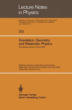 Couverture de l’ouvrage Gravitation, Geometry and Relativistic Physics
