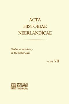 Couverture de l’ouvrage Acta Historiae Neerlandicae