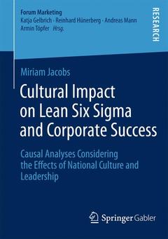 Couverture de l’ouvrage Cultural Impact on Lean Six Sigma and Corporate Success