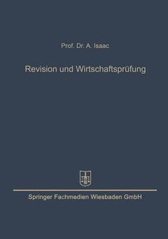 Couverture de l’ouvrage Revision und Wirtschaftsprüfung