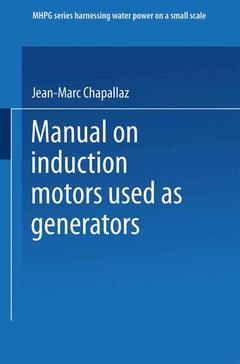 Couverture de l’ouvrage Manual on Induction Motors Used as Generators