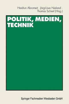 Couverture de l’ouvrage Politik, Medien, Technik