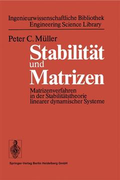 Couverture de l’ouvrage Stabilität und Matrizen