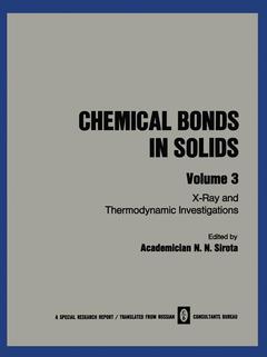 Couverture de l’ouvrage Chemical Bonds in Solids