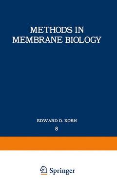 Couverture de l’ouvrage Methods in Membrane Biology