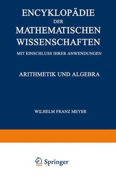 Couverture de l’ouvrage Encyklopädie der Mathematischen Wissenschaften mit Einschluss ihrer Anwendungen