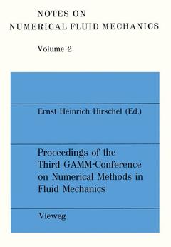 Couverture de l’ouvrage Proceedings of the Third GAMM — Conference on Numerical Methods in Fluid Mechanics