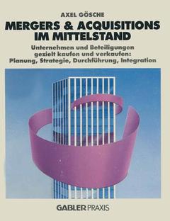 Couverture de l’ouvrage Mergers & Acquisitions im Mittelstand
