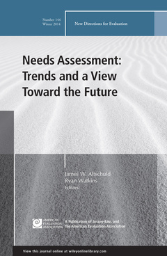 Couverture de l’ouvrage Needs Assessment: Trends and a View Toward the Future