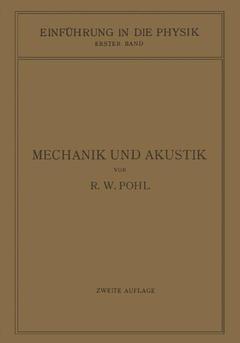 Couverture de l’ouvrage Einführung in die Mechanik und Akustik