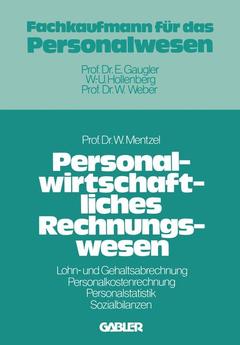 Cover of the book Personalwirtschaftliches Rechnungswesen
