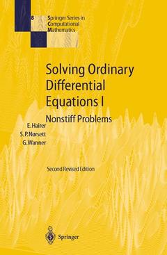 Couverture de l’ouvrage Solving Ordinary Differential Equations I