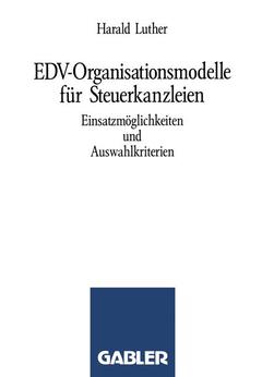 Cover of the book EDV-Organisationsmodelle für Steuerkanzleien