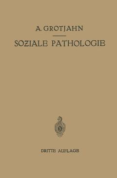 Couverture de l’ouvrage Soziale Pathologie