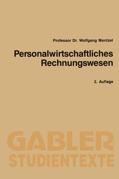 Cover of the book Personalwirtschaftliches Rechnungswesen