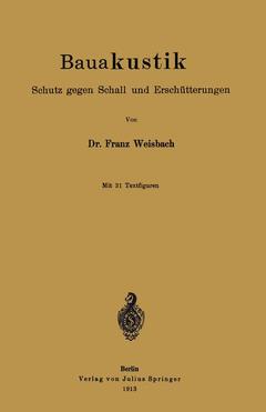 Couverture de l’ouvrage Bauakustik