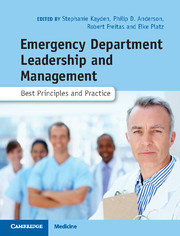 Couverture de l’ouvrage Emergency Department Leadership and Management