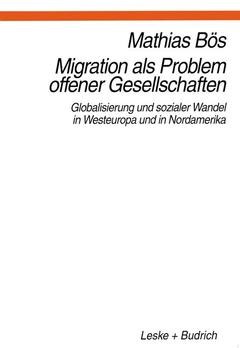 Cover of the book Migration als Problem offener Geselleschaften