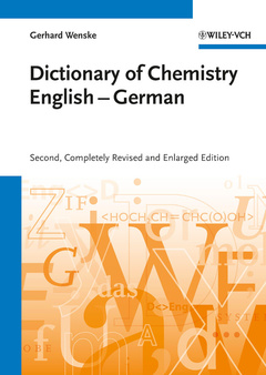 Couverture de l’ouvrage Chemisches Wrterbuch Englisch-Deutsch / Dictionary of Chemistry English-German