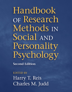 Couverture de l’ouvrage Handbook of Research Methods in Social and Personality Psychology