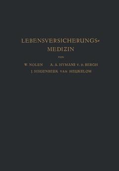 Couverture de l’ouvrage Lebensversicherungsmedizin