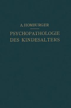 Couverture de l’ouvrage Vorlesungen über Psychopathologie des Kindesalters