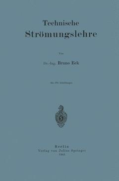 Cover of the book Technische Strömungslehre
