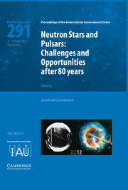 Couverture de l’ouvrage Neutron Stars and Pulsars (IAU S291)