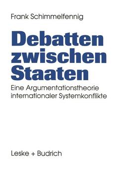 Cover of the book Debatten zwischen Staaten