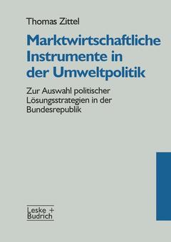 Couverture de l’ouvrage Marktwirtschaftliche Instrumente in der Umweltpolitik