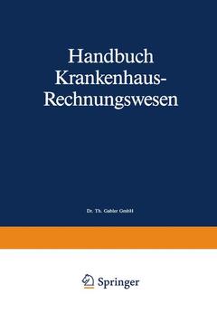 Couverture de l’ouvrage Handbuch Krankenhaus-Rechnungswesen