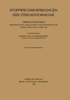 Cover of the book Stoffwechselwirkungen der Steroidhormone