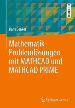 Couverture de l’ouvrage Mathematik-Problemlösungen mit MATHCAD und MATHCAD PRIME