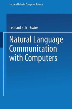 Couverture de l’ouvrage Natural Language Communication with Computers