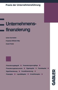 Couverture de l’ouvrage Unternehmensfinanzierung
