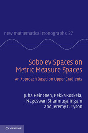 Cover of the book Sobolev Spaces on Metric Measure Spaces
