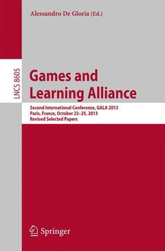 Cover of the book Games and Learning Alliance