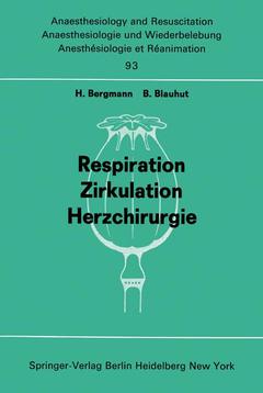 Couverture de l’ouvrage Respiration Zirkulation Herzchirurgie